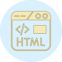 icône de vecteur html