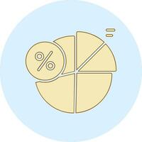 icône de vecteur de pourcentage