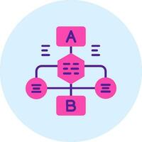 icône de vecteur d'organigramme