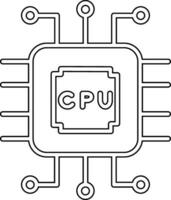 icône de vecteur de processeur