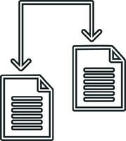 icône de vecteur de partage de fichiers