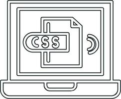 icône de vecteur css