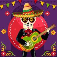 célébrer le festival dia de los muertos vecteur