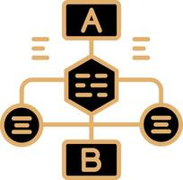 icône de vecteur d'organigramme