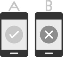 icône de vecteur de test ab