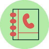 icône de vecteur de répertoire téléphonique