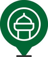 mosquée épingle Créatif icône conception vecteur