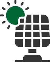 conception d'icône créative de panneau solaire vecteur