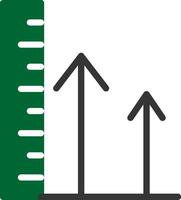 conception d'icône créative de hauteur vecteur