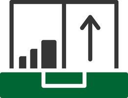 flux de clics une analyse Créatif icône conception vecteur