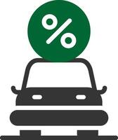 conception d'icône créative de prêt de voiture vecteur