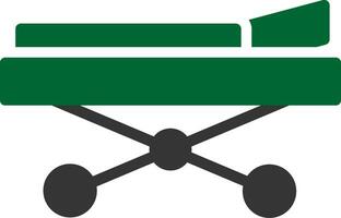 conception d'icône créative de civière vecteur