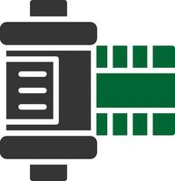 conception d'icône créative de rouleau de film vecteur