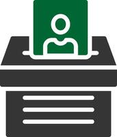 conception d'icône créative de bulletin de vote vecteur