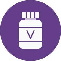 conception d'icônes créatives de vitamines vecteur