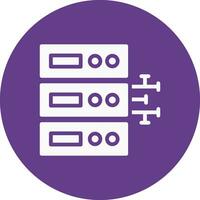 conception d'icône créative de base de données vecteur