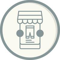 icône de vecteur de magasin en ligne