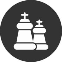 conception d'icône créative d'échecs vecteur
