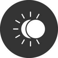 conception d'icône créative éclipse vecteur
