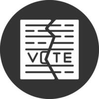 conception d'icône créative de bulletin de vote vecteur