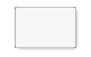 marqueur magnétique tableau blanc vide avec ombre vecteur