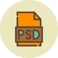 conception d'icône créative de fichier psd vecteur