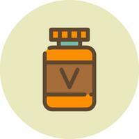 conception d'icônes créatives de vitamines vecteur