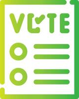 conception d'icône créative de bulletin de vote vecteur