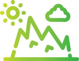 conception d'icône créative de montagne vecteur