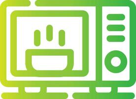 conception d'icône créative micro-ondes vecteur