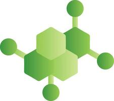 conception d'icône créative de molécule vecteur