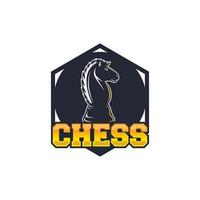 modèle de logo d'échecs vecteur