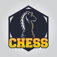 modèle de logo d'échecs vecteur