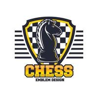 modèle de logo d'échecs vecteur