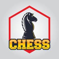 modèle de logo d'échecs vecteur