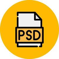 conception d'icône créative de fichier psd vecteur