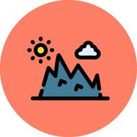 conception d'icône créative de montagne vecteur