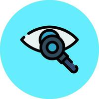 conception d'icône créative de test oculaire vecteur