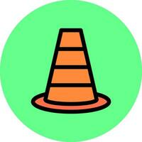conception d'icône créative de cône de signalisation vecteur