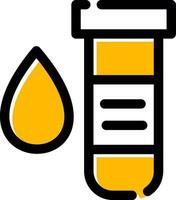 conception d'icône créative de test sanguin vecteur