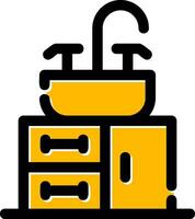 conception d'icône créative de cabinet vecteur