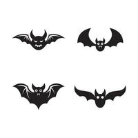 création de logo d'images de chauve-souris vecteur