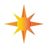 Soleil icône logo vecteur conception modèle