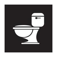 modèle de conception de vecteur de logo d'icône de toilette