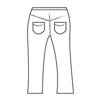 un pantalon icône logo vecteur conception modèle