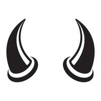 cornes icône logo vecteur conception modèle