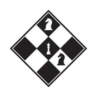 échecs icône logo vecteur conception modèle