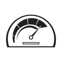 compteur de vitesse icône logo vecteur conception modèle