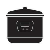 riz cuisinier icône logo vecteur conception modèle
