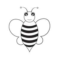 modèle de conception de vecteur de logo d'icône d'abeille